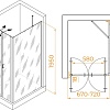 Душевой уголок RGW PA-144B (PA-104B+Z-050-2B+O-204B) 060814470-14 70x100 (черный/прозрачное стекло)