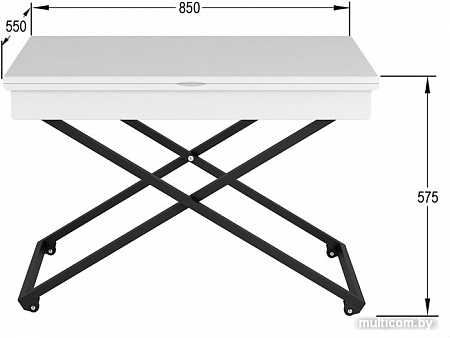 Стол-трансформер Калифорния мебель Андрэ Loft (белый)