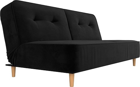 Диван Mebelico Портленд 108742 (БНП, велюр, черный)