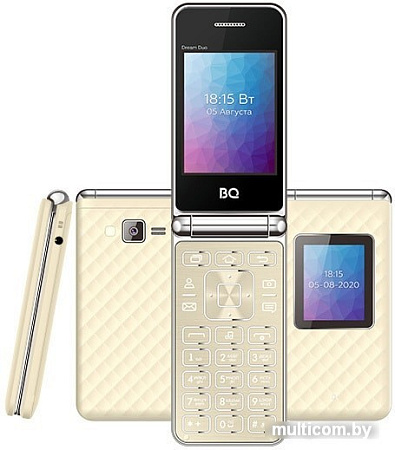Смартфон BQ-Mobile BQ-2446 Dream Duo (бежевый)