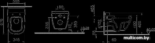 Унитаз Vitra D-Light (5911B003-1086)