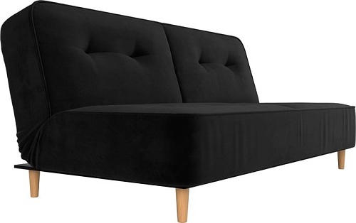 Диван Mebelico Портленд 108742 (БНП, велюр, черный)