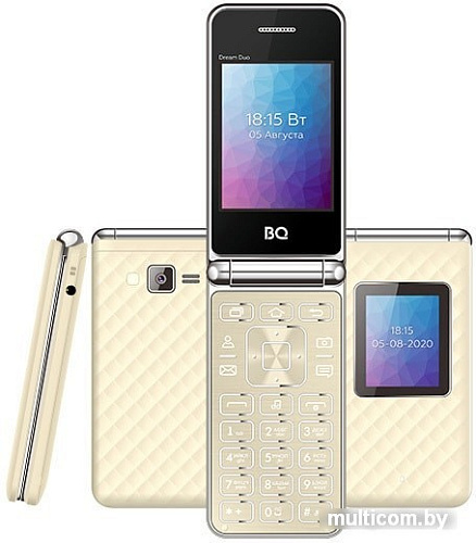 Смартфон BQ-Mobile BQ-2446 Dream Duo (бежевый)