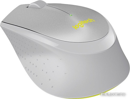 Мышь Logitech M330 Silent Plus (серый/желтый)
