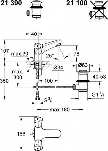Смеситель Grohe Costa L 21100001