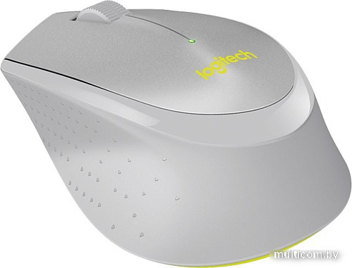 Мышь Logitech M330 Silent Plus (серый/желтый)