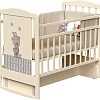 Классическая детская кроватка VDK Love Me колесо-качалка с маятником (слоновая кость)