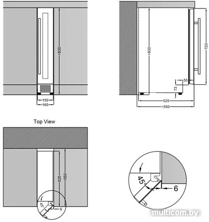 Винный шкаф Dunavox DAUF-9.22B