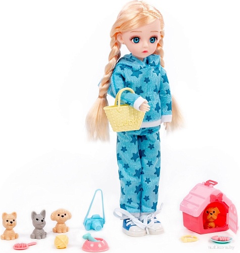 Кукла-питомец Полесье Даша в спортивном костюме 03090