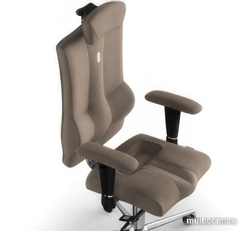 Кресло Kulik System Elegance (азур/хром, карамель с подголовником)