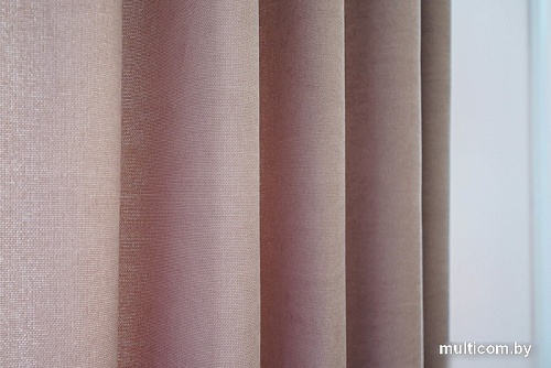 Комплект штор Decoretto Канвас КБТ-K40 4.25x2.5 м (бежевый, 2 шт)