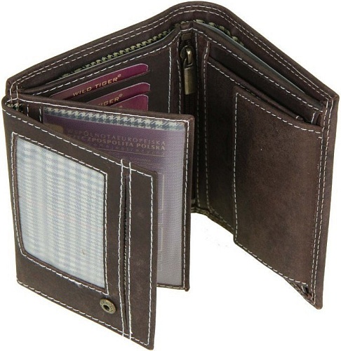 Портмоне Wild Tiger AM-28-034 (темно-коричневый)