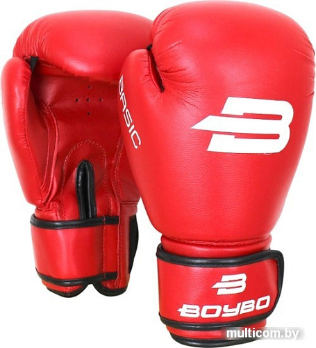 Перчатки для единоборств BoyBo Basic (14 oz, красный)