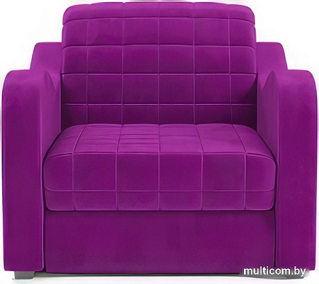 Кресло-кровать Мебель-АРС Барон №4 (микровельвет, фиолетовый)