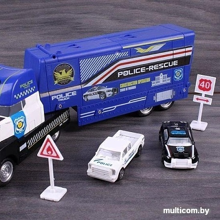 Игрушечный транспорт Darvish Трейлер полицейский DV-T-1697