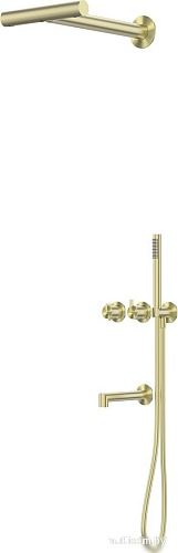 Душевая система Abber Perfekte 316 AF8A50BG (золото брашированное)