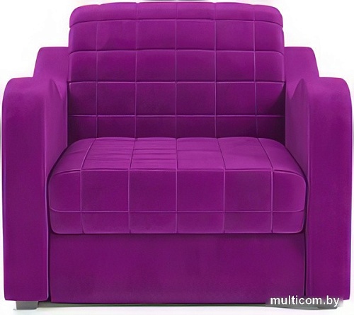 Кресло-кровать Мебель-АРС Барон №4 (микровельвет, фиолетовый)