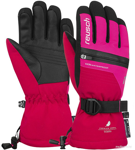 Горнолыжные перчатки Reusch Lando R-Tex XT Junior 6161243-3347 (р-р 6, Cerise/Pink Glo)