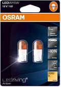 Светодиодная лампа Osram W5W LEDriving Amber 2шт [2855YE-02B]