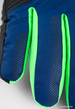 Горнолыжные перчатки Reusch Duke R-Tex Xt Junior 6261212-7712 (р-р 5, Black/Dress Blue/Green)