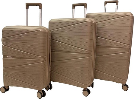 Чемодан-спиннер Mironpan 23103 56 см (светло-серый)