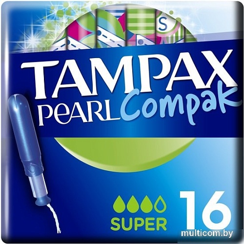 Тампоны с аппликатором Tampax Pearl Super Duo с аппликатором (16 шт)