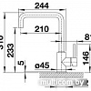 Смеситель Blanco Mili 525132 (темная скала)