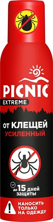 Аэрозоль от насекомых Picnic Extreme от клещей 150 мл