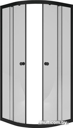Душевой уголок Метакам Classic Black 80x80 ШПS_013570 (прозрачное стекло)