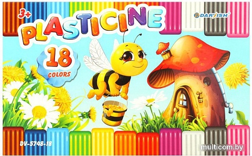 Пластилин Darvish DV-5748-18 (18 цв)