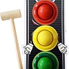 Молоточек WoodLand Toys Светофор 3 отверстия 115202