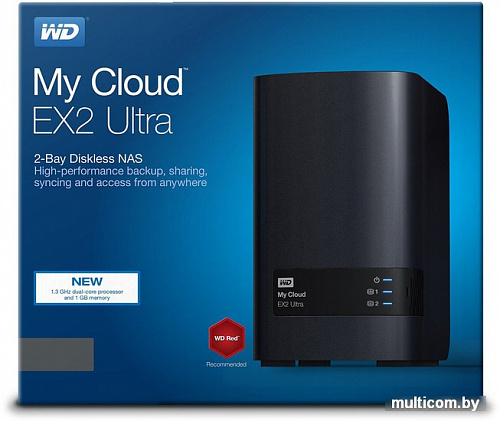Сетевой накопитель WD My Cloud EX2 Ultra 4TB [WDBVBZ0040JCH]