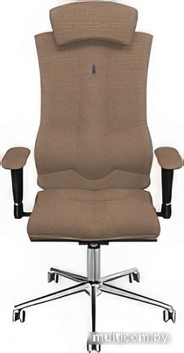 Кресло Kulik System Elegance (азур/хром, карамель с подголовником)