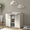 Детский комод Интерлиния Toddler-2 + 2 полки (белый)