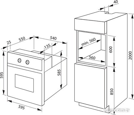 Духовой шкаф Hansa BOEW64090015