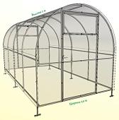Теплица Импласт Компакт 2.0 2х2 8 м (поликарбонат 3 мм)