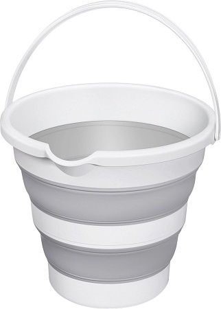 Ведро Эльфпласт Flexy 644 (белый/серый)