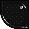 Душевой поддон Метакам Classic Black N 80x80 АПS_013573 (закругленный)