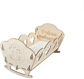 Кроватка для кукол Leader Toys Good Dreams Cat 11292 (дерево светлое)