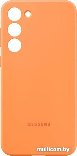Чехол для телефона Samsung Silicone Case S23+ (оранжевый)