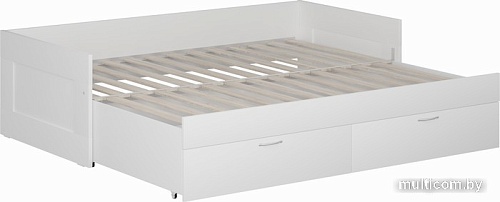 Кровать с выдвижным спальным местом Mio Tesoro Сириус раздвижная 80x200 2.02.08.410.1 (белый)