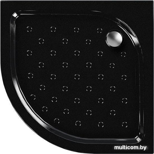 Душевой поддон Метакам Classic Black N 80x80 АПS_013573 (закругленный)