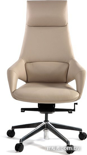 Кресло Norden Шопен FK 0005-A Beige Leather (кожа бежевая/алюминий)