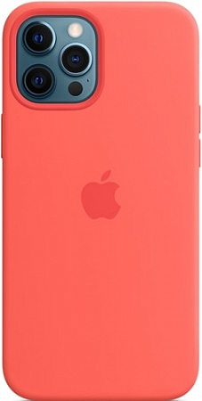 Чехол Apple MagSafe Silicone Case для iPhone 12 Pro Max (розовый цитрус)