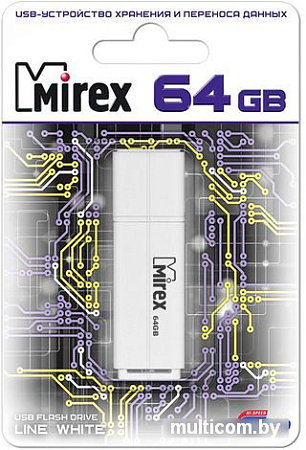 USB Flash Mirex Color Blade Line 64GB (белый) [13600-FMULWH64]