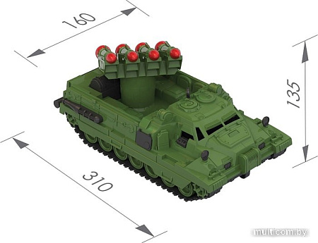 Игрушечный транспорт Нордпласт Ракетная установка Страж 216 (зеленый)
