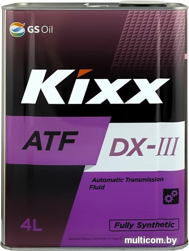 Трансмиссионное масло Kixx ATF DX-III 4л