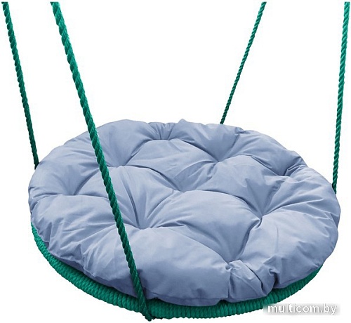 Подвесные качели M-Group Гнездо в оплетке 0.8м 17059909 (серая подушка)