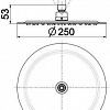 Верхний душ Armatura 842-361-00-BL