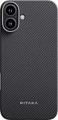 Чехол для телефона Pitaka Ultra-Slim для iPhone 16 (черный)